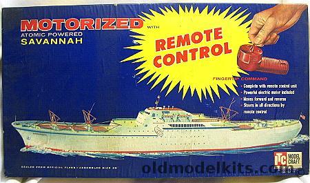 ITC 1/350 Motorized Atomic Powered NS Savannah with Remote Control, 36483-398 plastic model kit